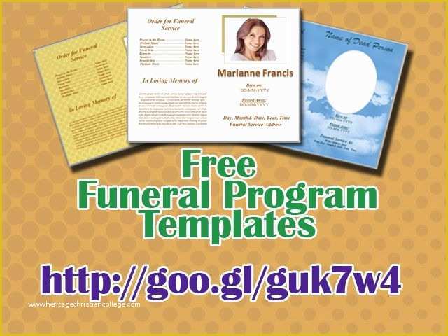Free Downloadable Obituary Program Templates Of 79 Best Funeral Program Templates for Ms Word to Download