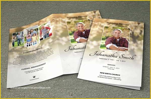 Free Downloadable Obituary Program Templates Of 8 Obituary Program Templates