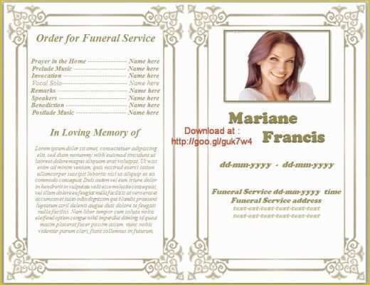 Free Downloadable Obituary Program Templates Of Printable Funeral Program Templates On Pinterest