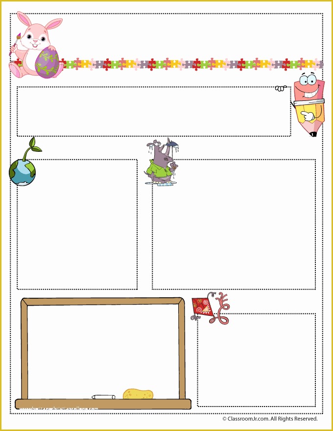 Free Downloadable Preschool Newsletter Templates Of April Teacher Newsletter Template Classroom Jr