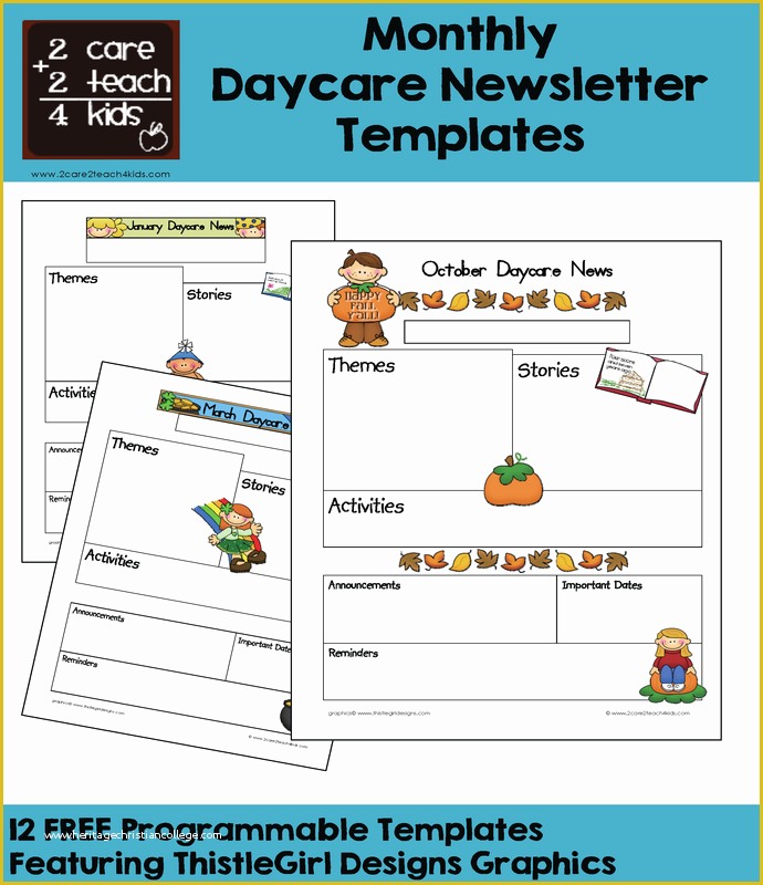 Free Downloadable Preschool Newsletter Templates Of Child Care Newsletters Free Printable Templates
