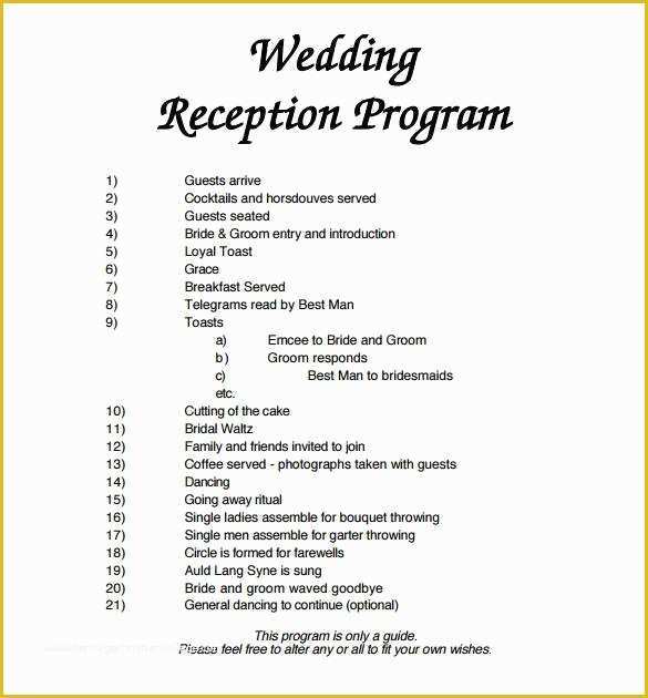 Free Downloadable Wedding Program Templates Of 67 Wedding Program Template Free Word Pdf Psd