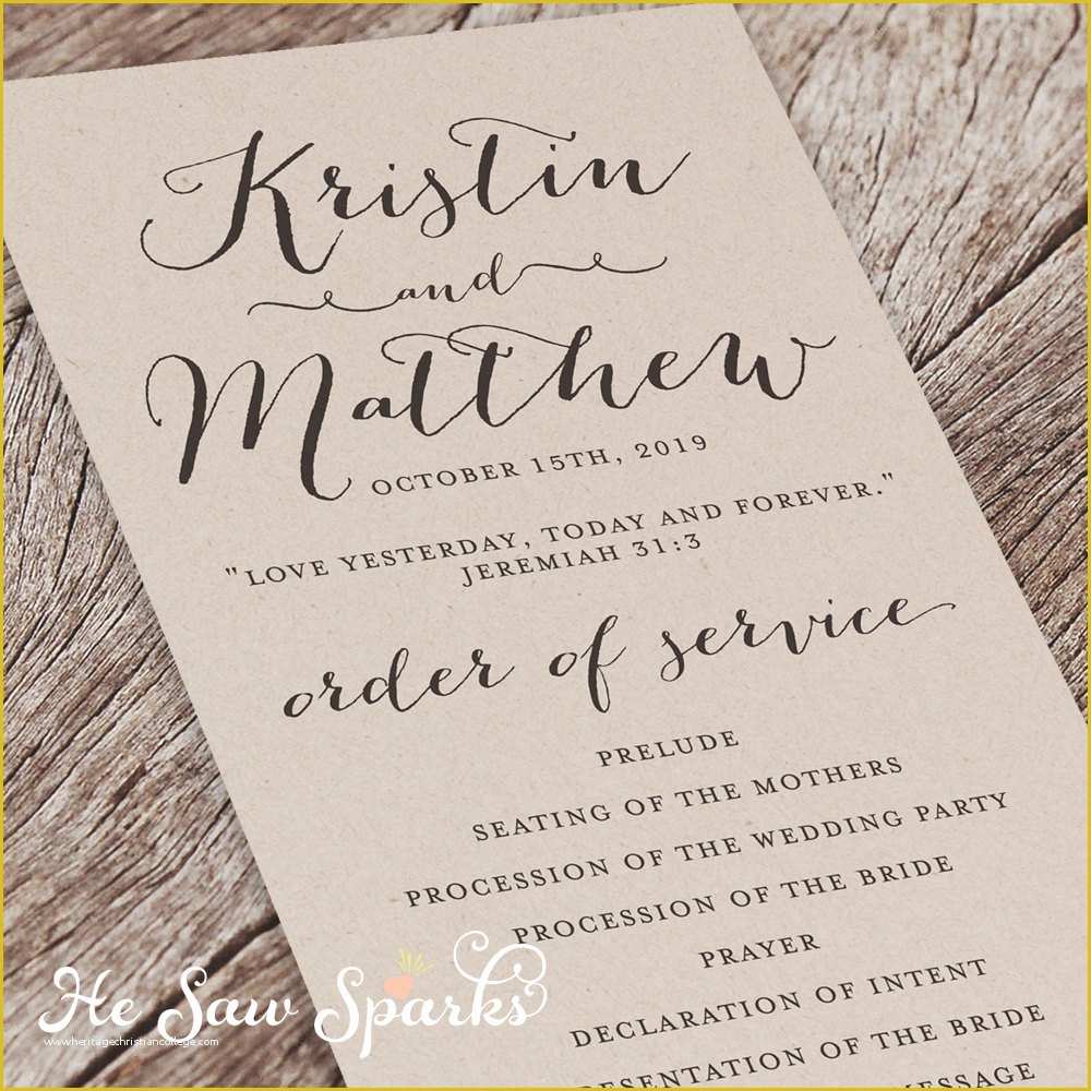 Free Downloadable Wedding Program Templates Of Printable Wedding Program Eternity