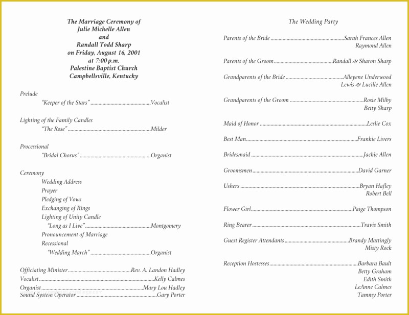 Free Downloadable Wedding Program Templates Of Wedding Program Templates Wedding Programs Fast