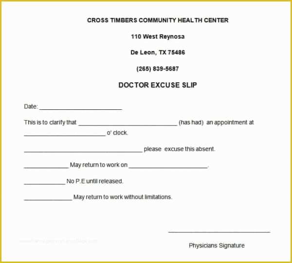Free Dr Excuse Template Of 31 Doctors Note Templates Pdf Doc
