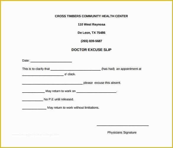 Free Dr Excuse Template Of 31 Doctors Note Templates Pdf Doc