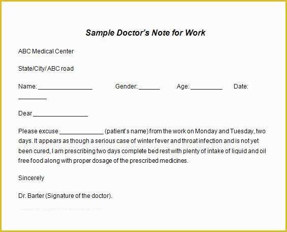 Free Dr Excuse Template Of 33 Doctors Note Samples Pdf Word Pages