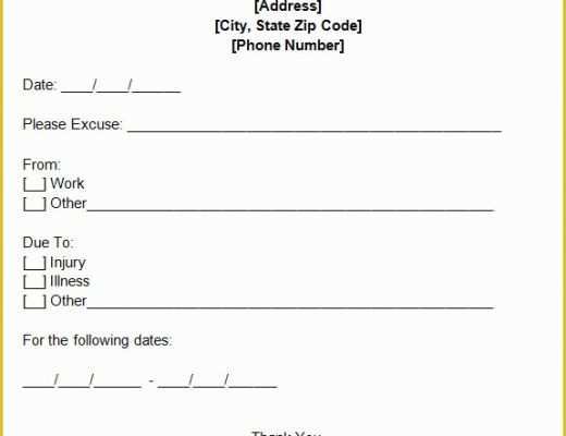 Free Dr Excuse Template Of 33 Doctors Note Samples Pdf Word Pages