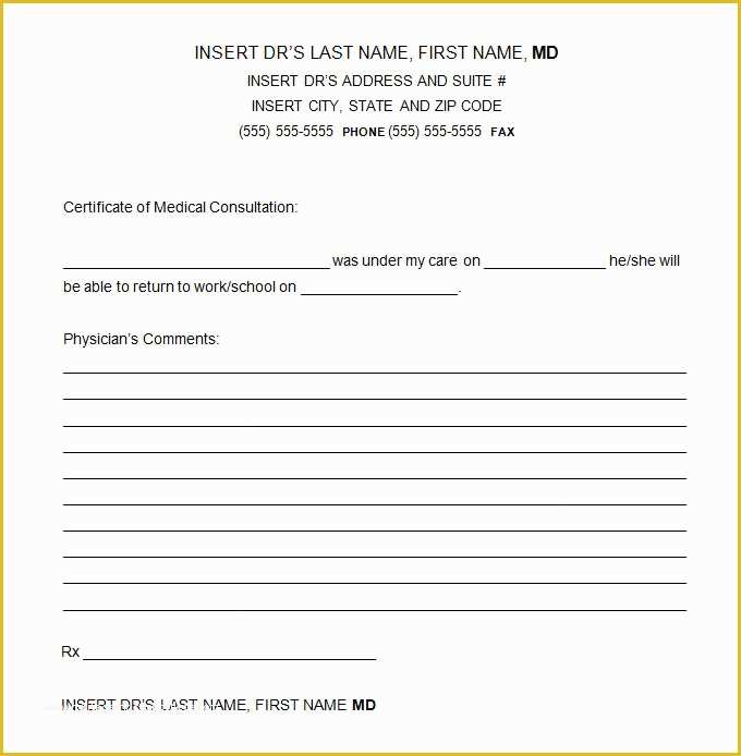 Free Dr Excuse Template Of 9 Doctor Excuse Templates Pdf Doc