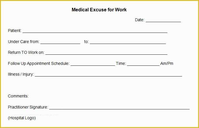 Free Dr Excuse Template Of 9 Doctor Excuse Templates Pdf Doc