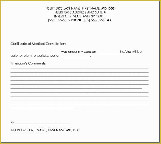 Free Dr Excuse Template Of Doctor S Note Templates 28 Blank formats to Create