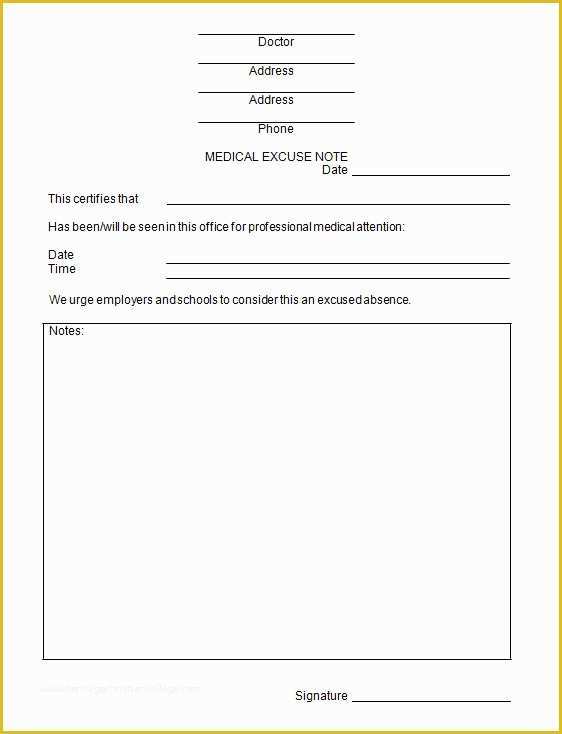 Free Dr Excuse Template Of Sample Doctor Note Template 19 Free Documents In Pdf Word