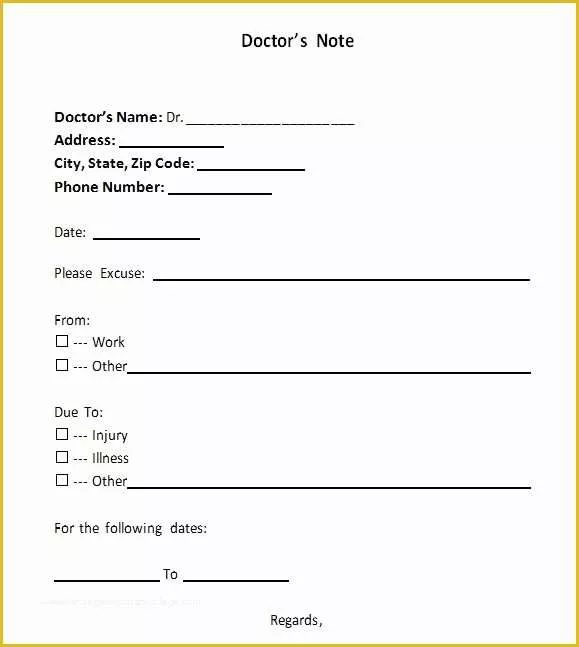 Free Dr Excuse Template Of Urgent Care Doctors Note Template Beepmunk