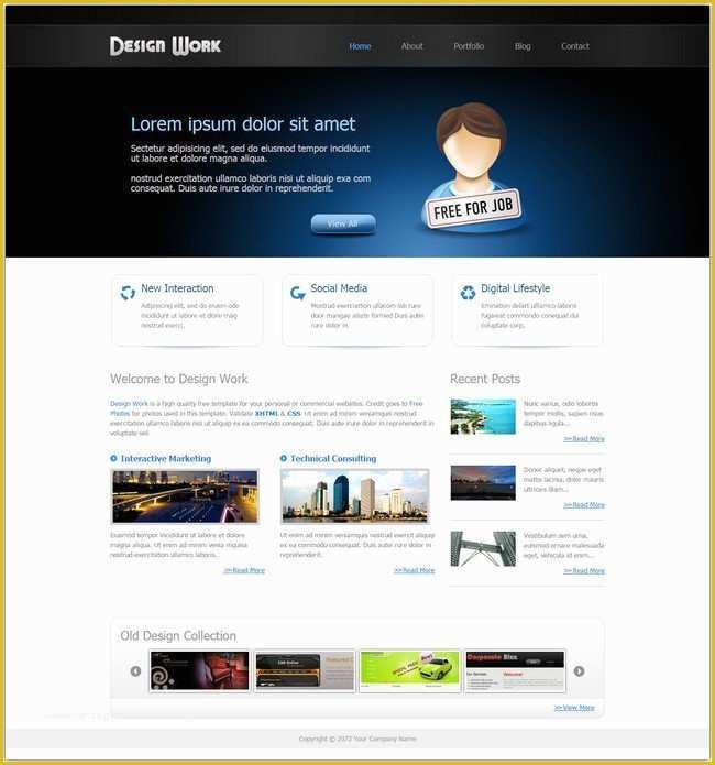 Free Dreamweaver Templates Of 45 Best Free Dreamweaver Templates