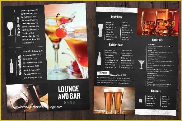 Free Drink Menu Template Download Of Drink Menu Template