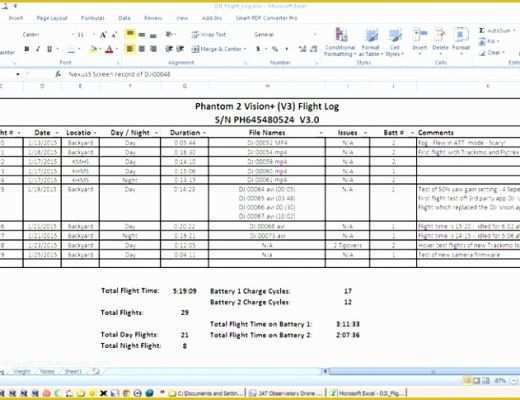 Free Drone Logbook Template Of 6 Flight Log Book Template ataia