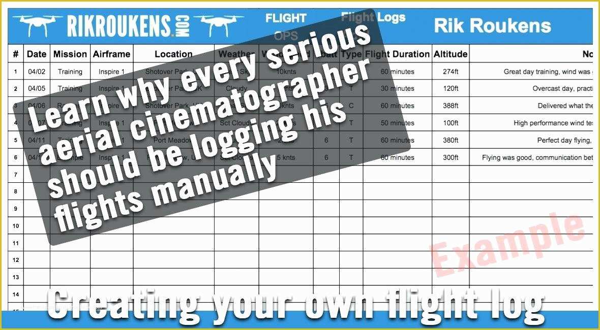 Free Drone Logbook Template Of Excel Logbook Template Flight Log Meaning In Book