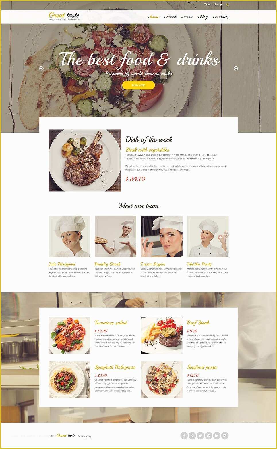 Free Drupal 8 Templates Of 8 Best Food Drupal themes & Templates