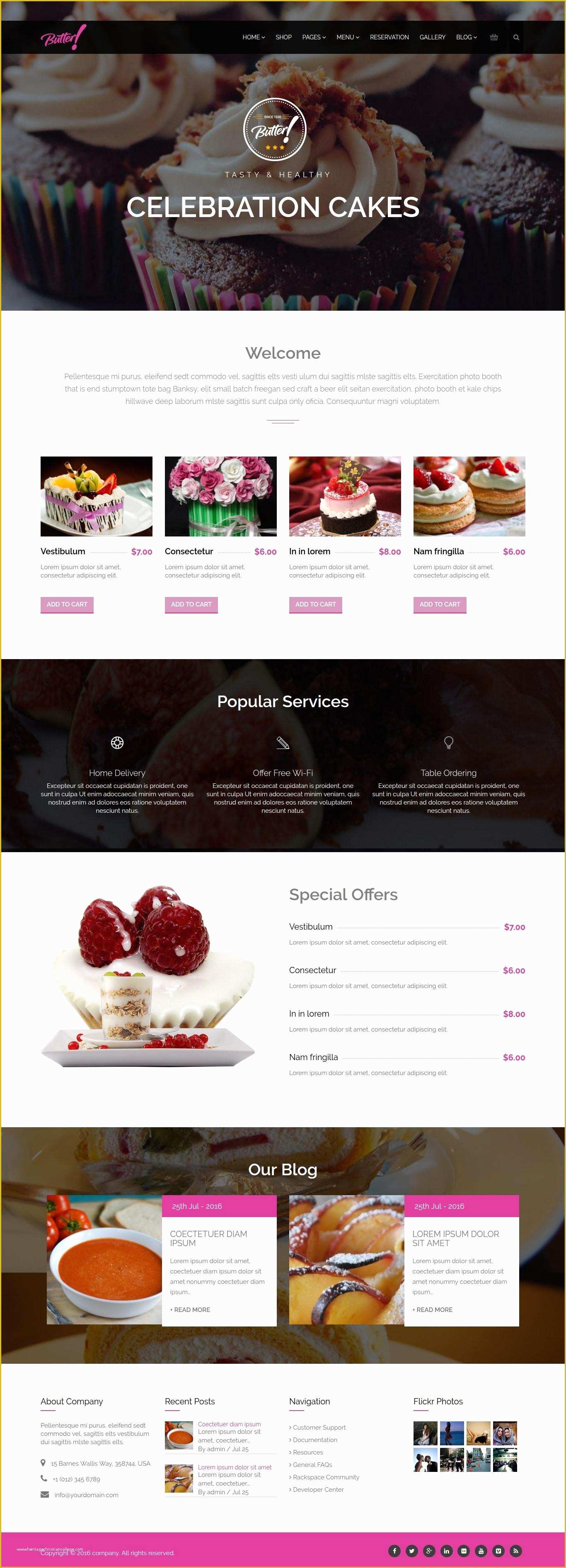 Free Drupal 8 Templates Of butter Drupal 8 theme Drupal Template