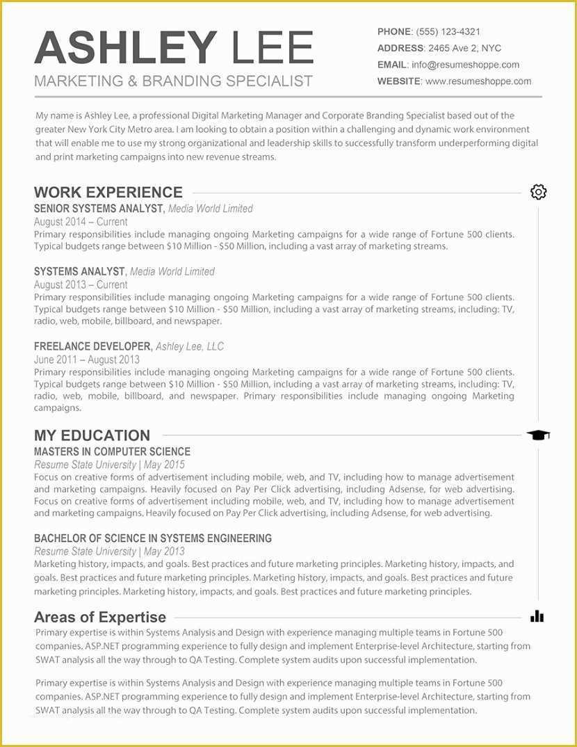 Free Dynamic Resume Templates Of 50 Unique Free Dynamic Resume Templates