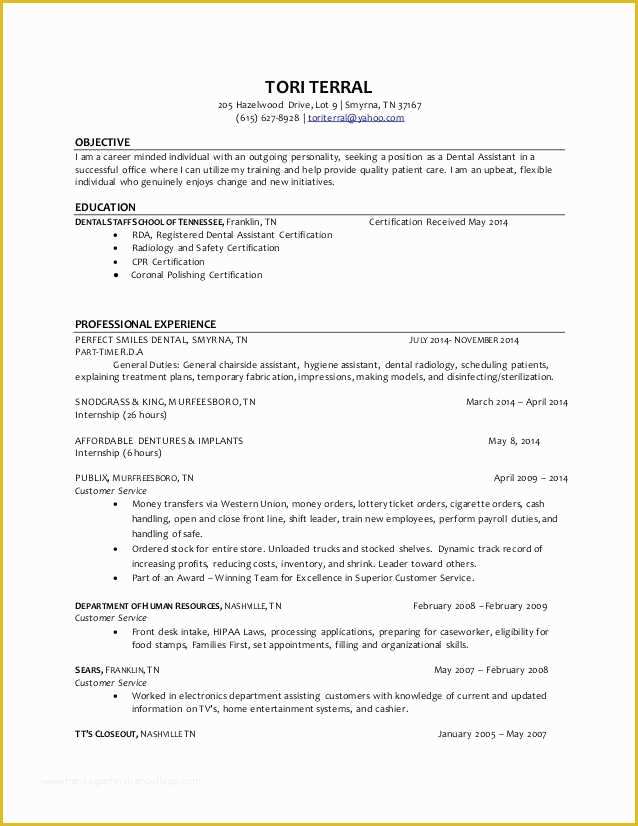 Free Dynamic Resume Templates Of Free Dynamic Resume Templates New Dental assistant Resume