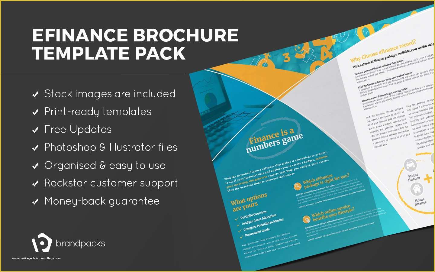 Free E Brochure Design Templates Of Efinance Brochure Template Pack Brandpacks