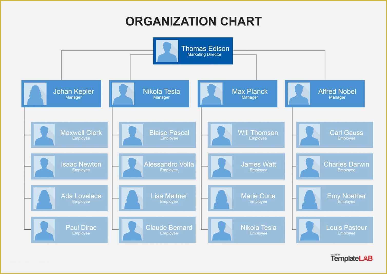 Free Easy organizational Chart Template Of 40 organizational Chart Templates Word Excel Powerpoint