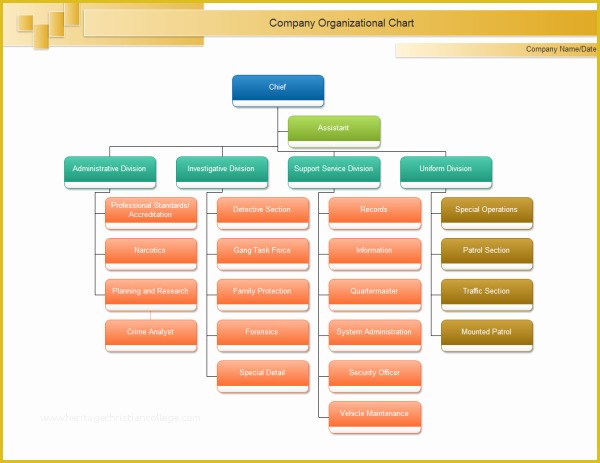 Free Easy organizational Chart Template Of Chief org Chart Templates and Examples