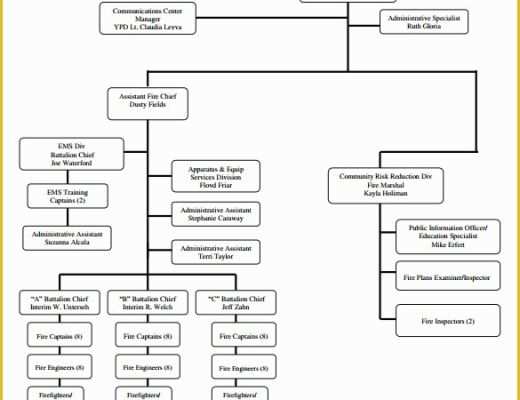 Free Easy organizational Chart Template Of Sample Fire Department organizational Chart 12