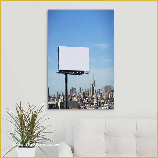 Free Ebay Billboard Template Of Premium Thick Wrap Canvas Wall Art Entitled Blank