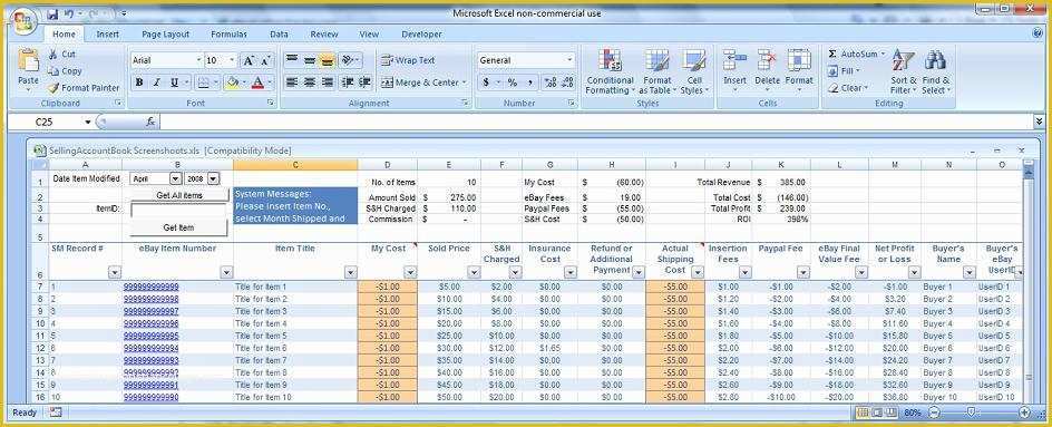 Free Ebay Inventory Spreadsheet Template Of 2014 &amp; 2015 Easy Auctions Tracker Ultimate Automated Excel