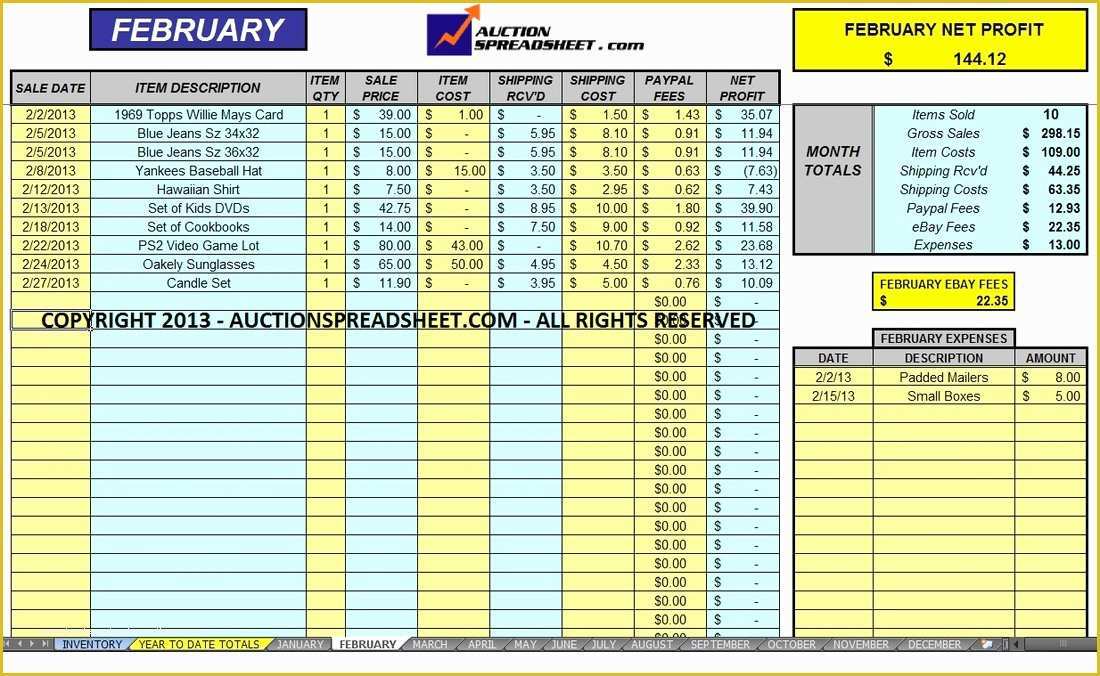 Free Ebay Inventory Spreadsheet Template Of Ebay Inventory Spreadsheet Unique Free Ebay Inventory