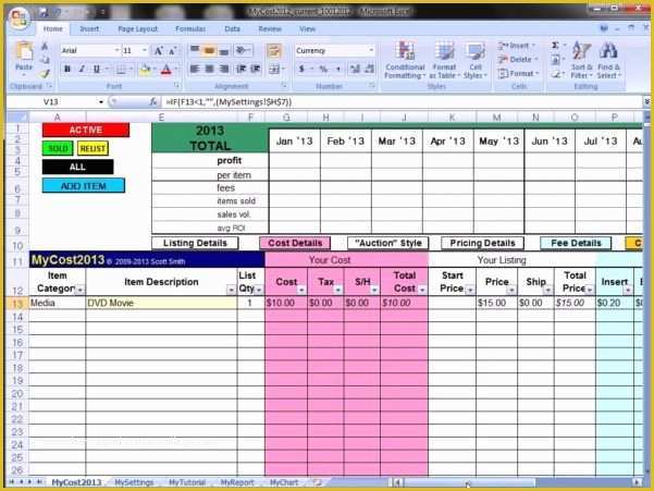 Free Ebay Inventory Spreadsheet Template Of Ebay Spreadsheet Template Spreadsheet Templates for