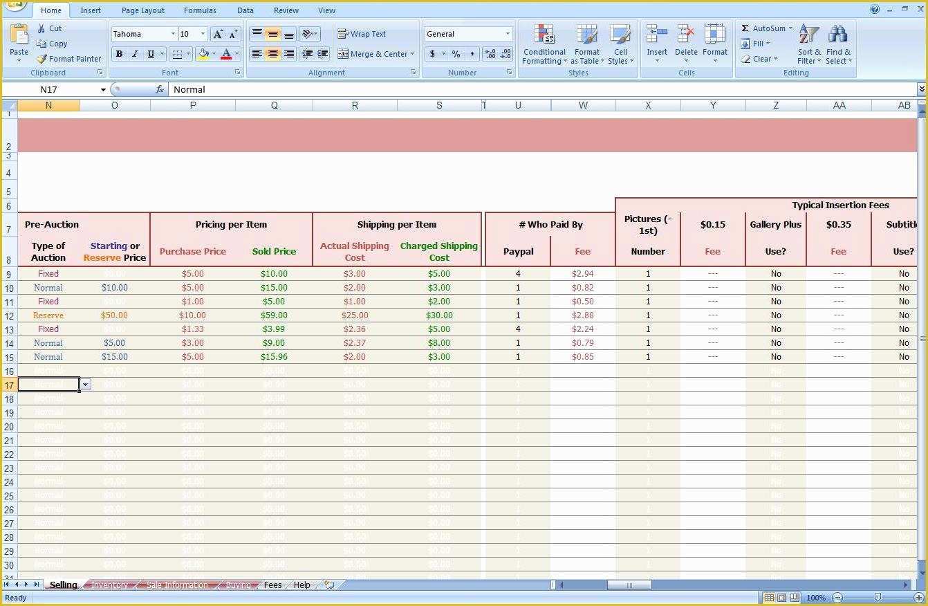 Free Ebay Inventory Spreadsheet Template Of Free Ebay Accounting Spreadsheet Ebay Spreadsheet Template