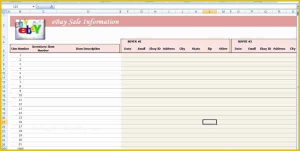 Free Ebay Inventory Spreadsheet Template Of Free Spreadsheet for Ebay Sales Ebay Spreadsheet Template