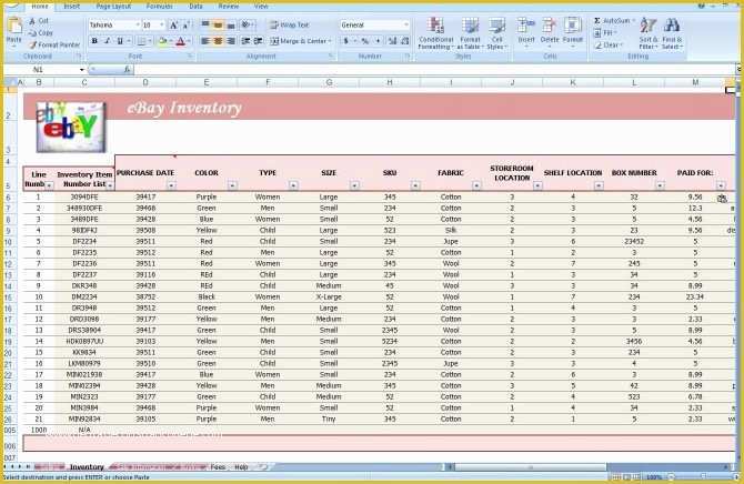 Free Ebay Inventory Spreadsheet Template Of Inventory Spreadsheet Example