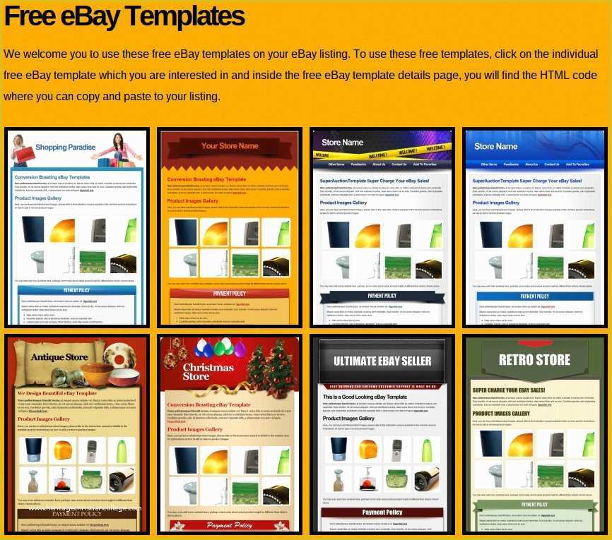 Free Ebay Listing Templates Of Best Ebay Templates