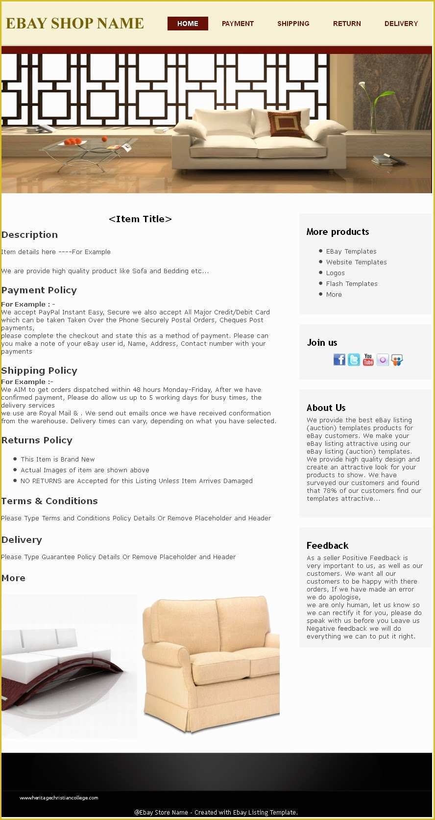 Free Ebay Listing Templates Of Free Ebay Auction Template and Flash Auction Template