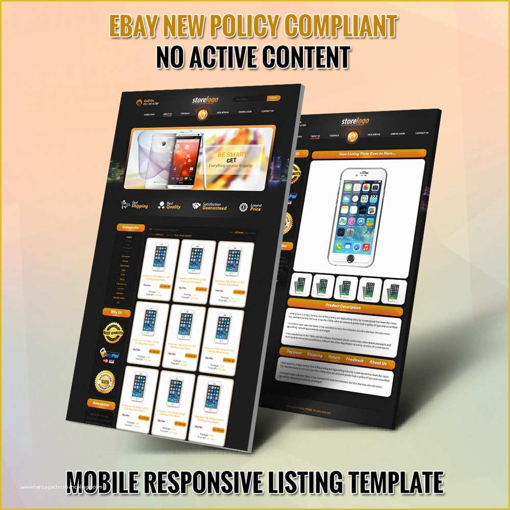 Free Ebay Listing Templates Of Unique Ebay Store Templates and Listing Auction HTML