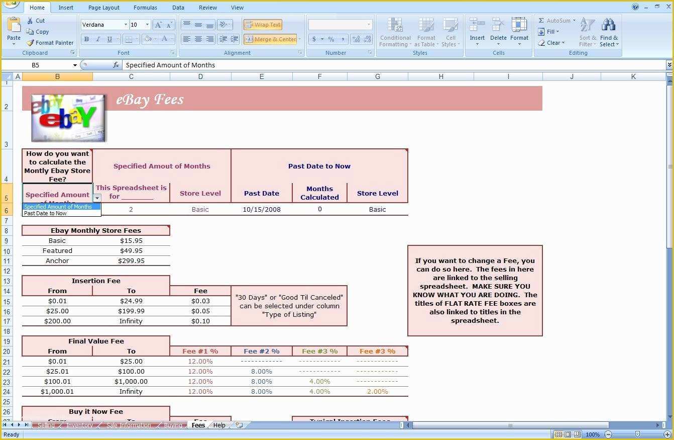 Free Ebay Sales Templates Of Ebay Spreadsheet Template Ebay Spreadsheet Spreadsheet