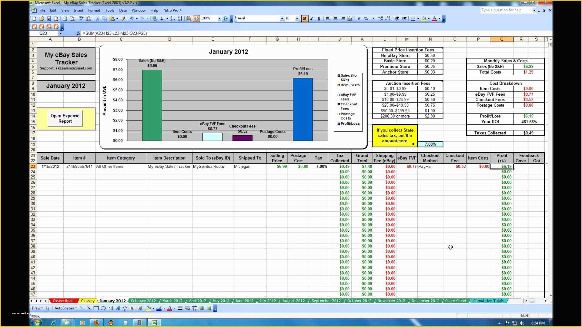 Free Ebay Sales Templates Of Free Ebay Sales Tracking Spreadsheet Tracking Spreadshee