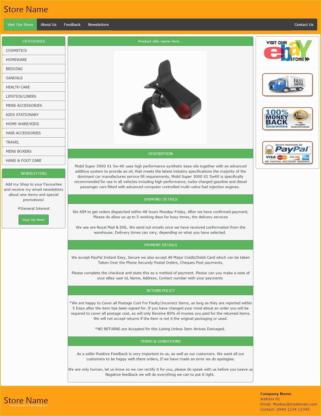 Free Ebay Template Generator Of Beautiful Free Ebay Store Templates