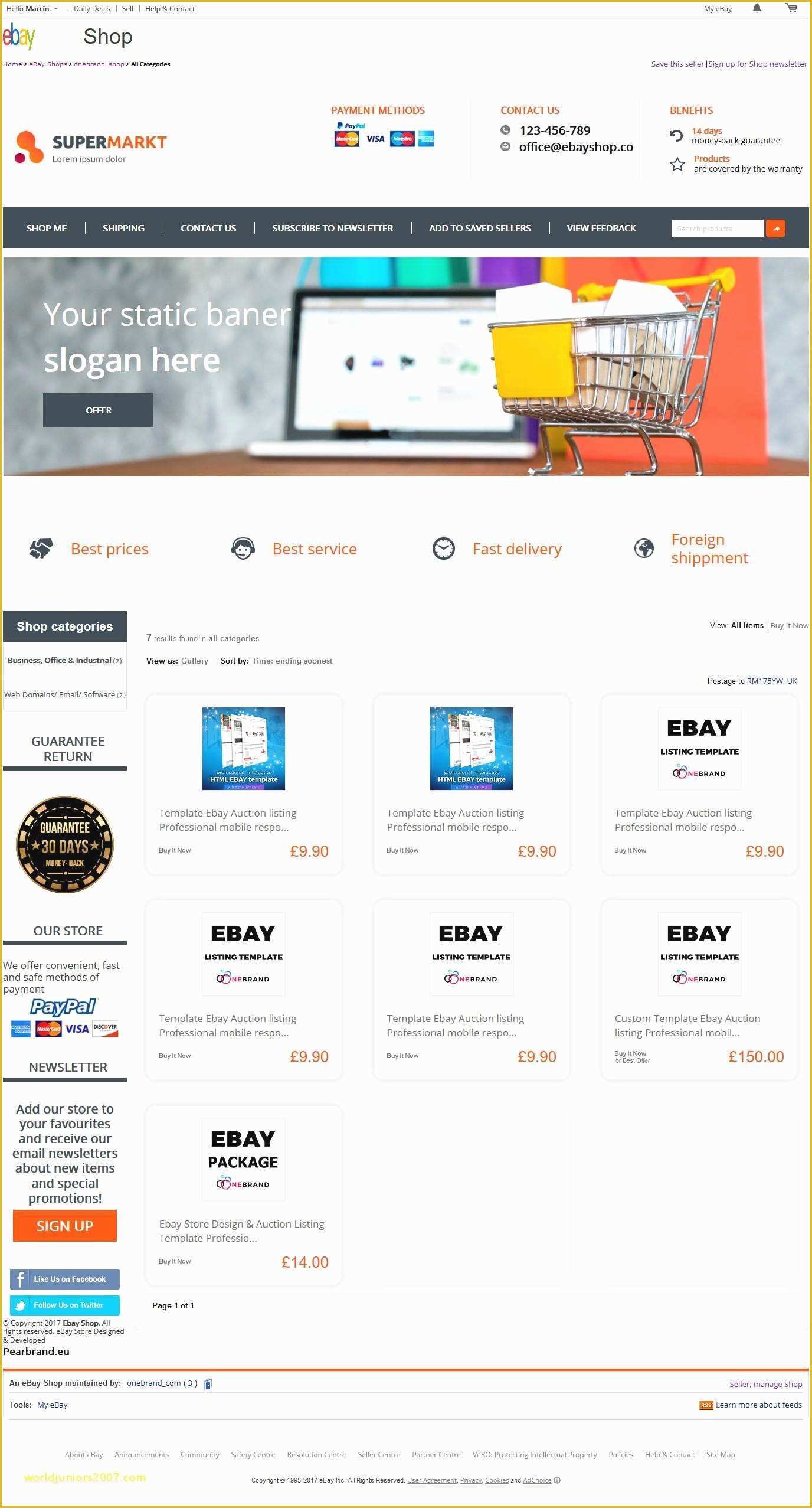 Free Ebay Templates HTML Download Of Beautiful Free Ebay Store HTML Templates