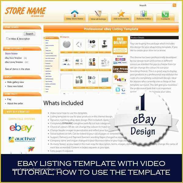Free Ebay Templates HTML Download Of Ebay Store and Listing Template Design Auctiva Inkfrog