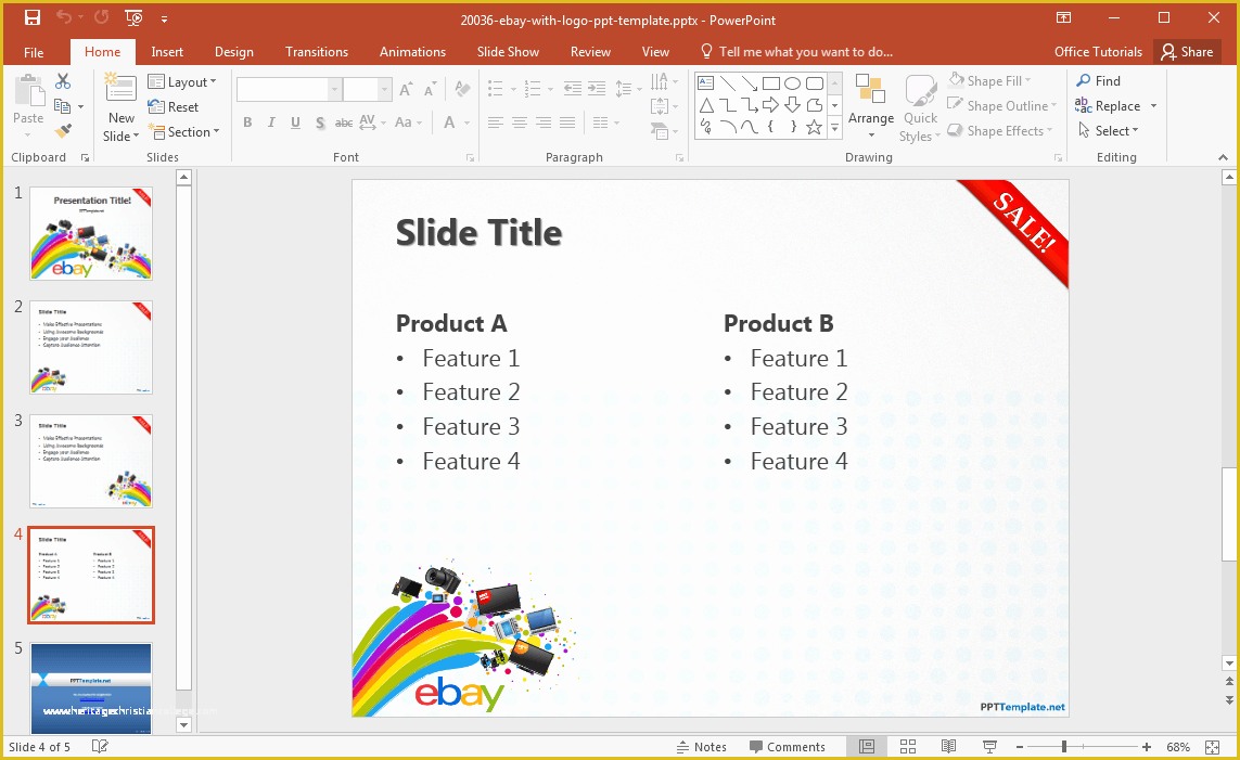 Free Ebay Templates Of Free Ebay Powerpoint Template