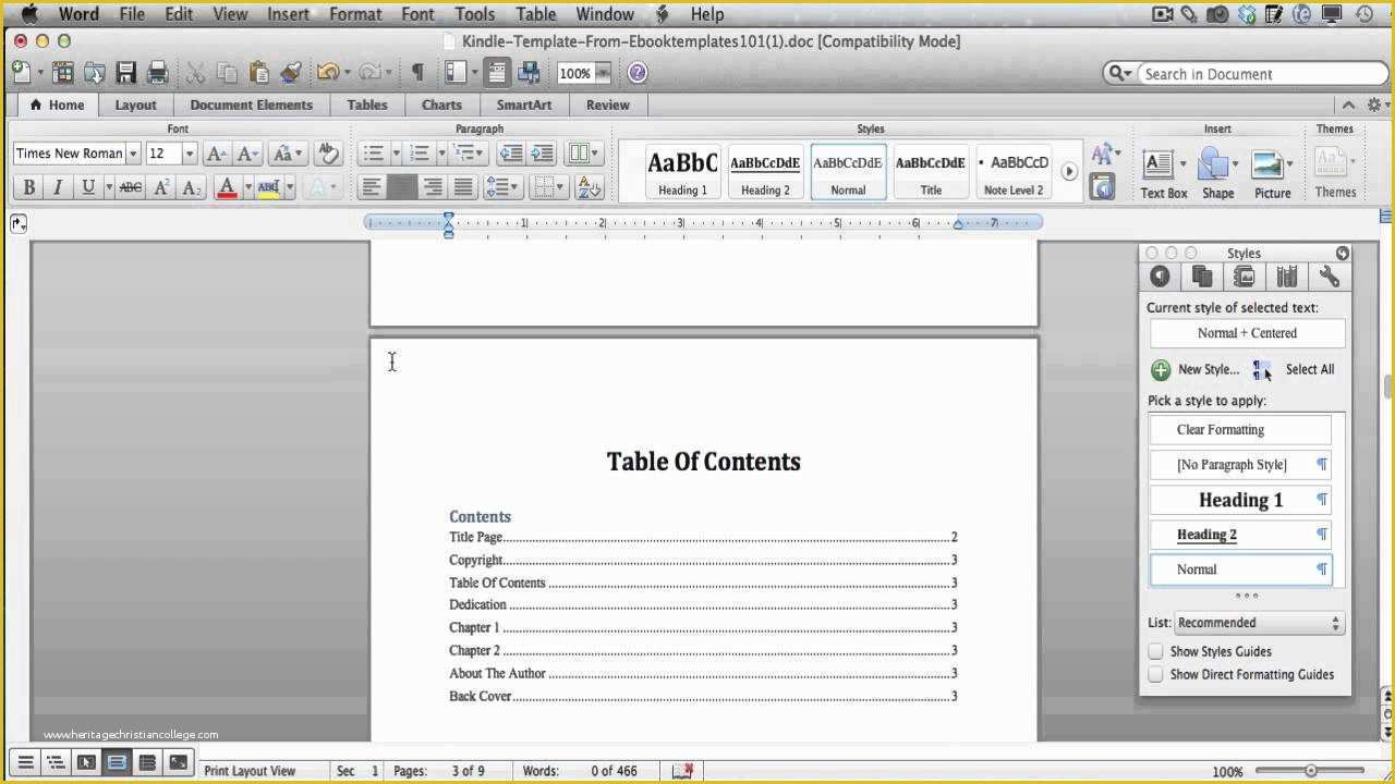 Free Ebook Templates for Word Of Unique Kindle Ebook Indesign Template