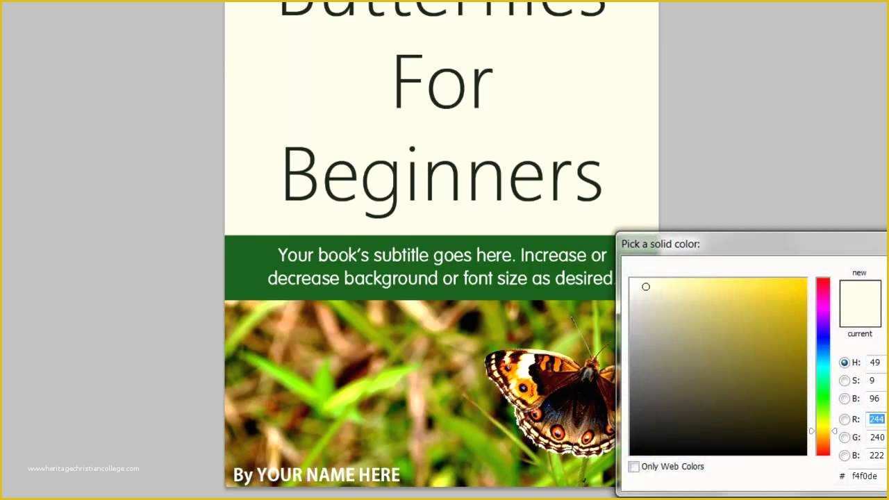 Free Ebook Templates Of Free Kindle Ebook Cover Template