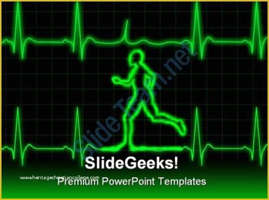 Free Ecg Powerpoint Templates Of Ecg Runner Sports Powerpoint Template 0610