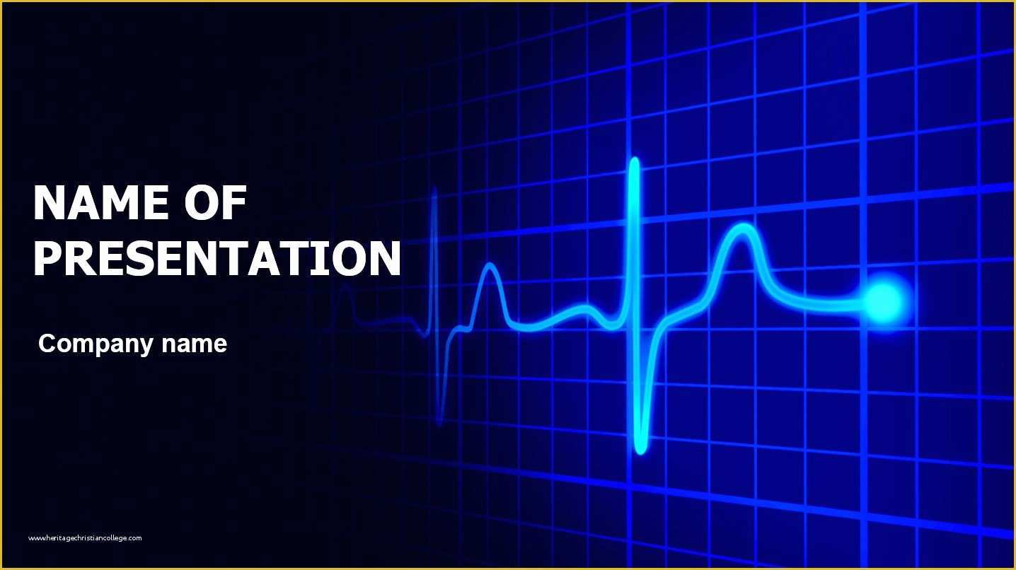 Free Ecg Powerpoint Templates Of Heart Cardiogram Powerpoint Template and theme This