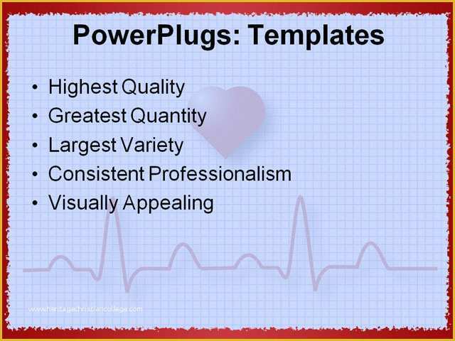 Free Ecg Powerpoint Templates Of Powerpoint Template Heart Graphing Paper Showing Pulse